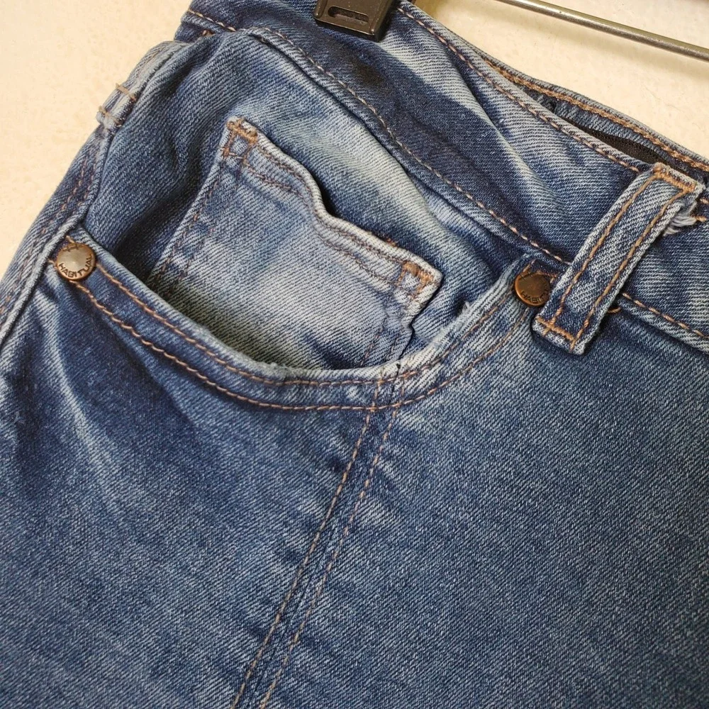 By Habitual Girls Stretch Denim Split Seam Hem Bootcut Flare Jeans Tween Size 16